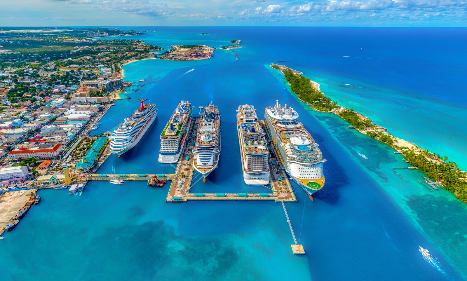 Cruise ship at sea